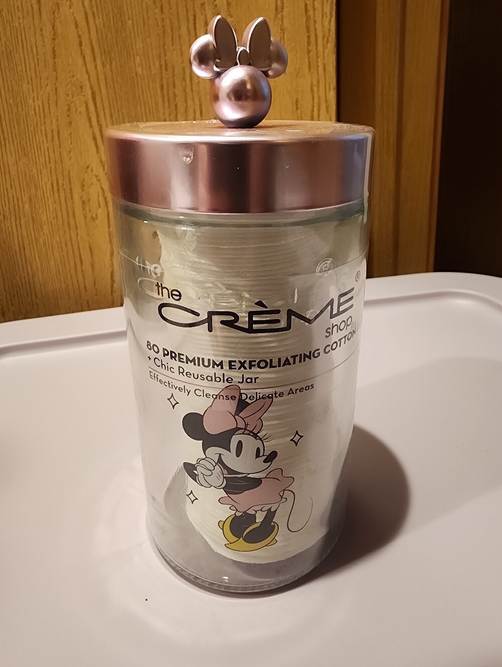 NEW The Crème Shop Minnie Mouse Exfoliating Cotton Pads